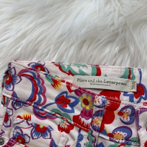 Anthropologie Pilcro Floral Mid-Rise Skinny Jean - Picture 4 of 7